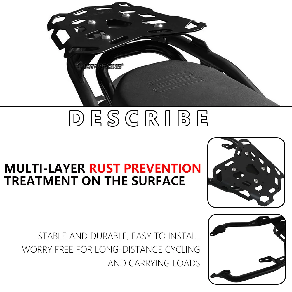 Accessories For Ducati Deser tx 2023-2024 Motorcycle Rear Rack Storage Rack Bracket Parts Rear Luggage Top Case Box Rack Fit