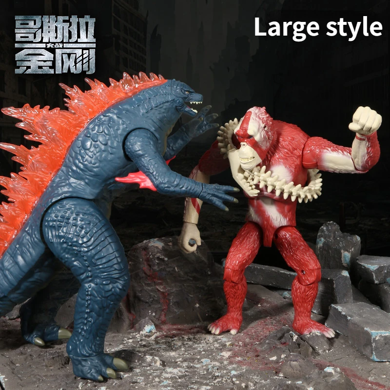 Godzilla VS Kong New Empire 2024 Vocalizable Movable Joint Action Figure Model Doll Toys Collect Ornaments Kids Gifts