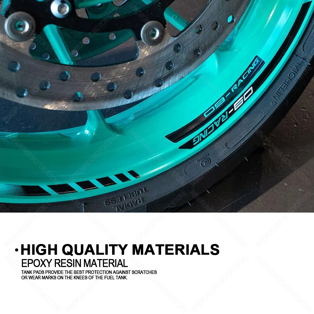 For MT-09 2024 Motorcycle Accessories Waterproof Protective Wheel Sticker High Quality Epoxy Resin Protective Sticker