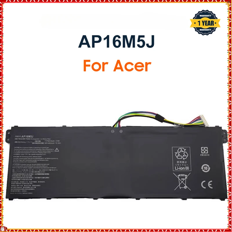 4810mAh AP16M5J Laptop Battery Acer Aspire 1 for Aspire 3 A315-21 A315-51 ES1 A114 A315 KT.00205.004 7.7V Computer & Office