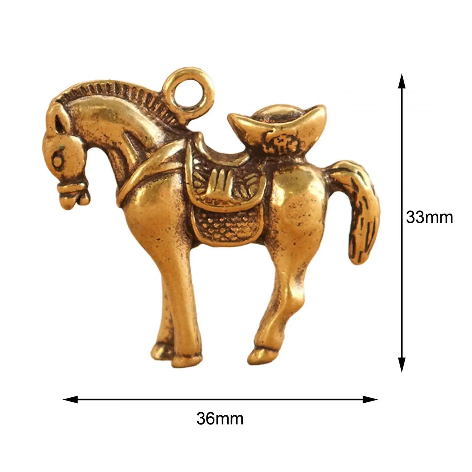 Horse Statue Desktop Ornaments Miniatures Figurines Animal Ornaments Horse Sculpture for Home Bedroom Living Room Car Cafe