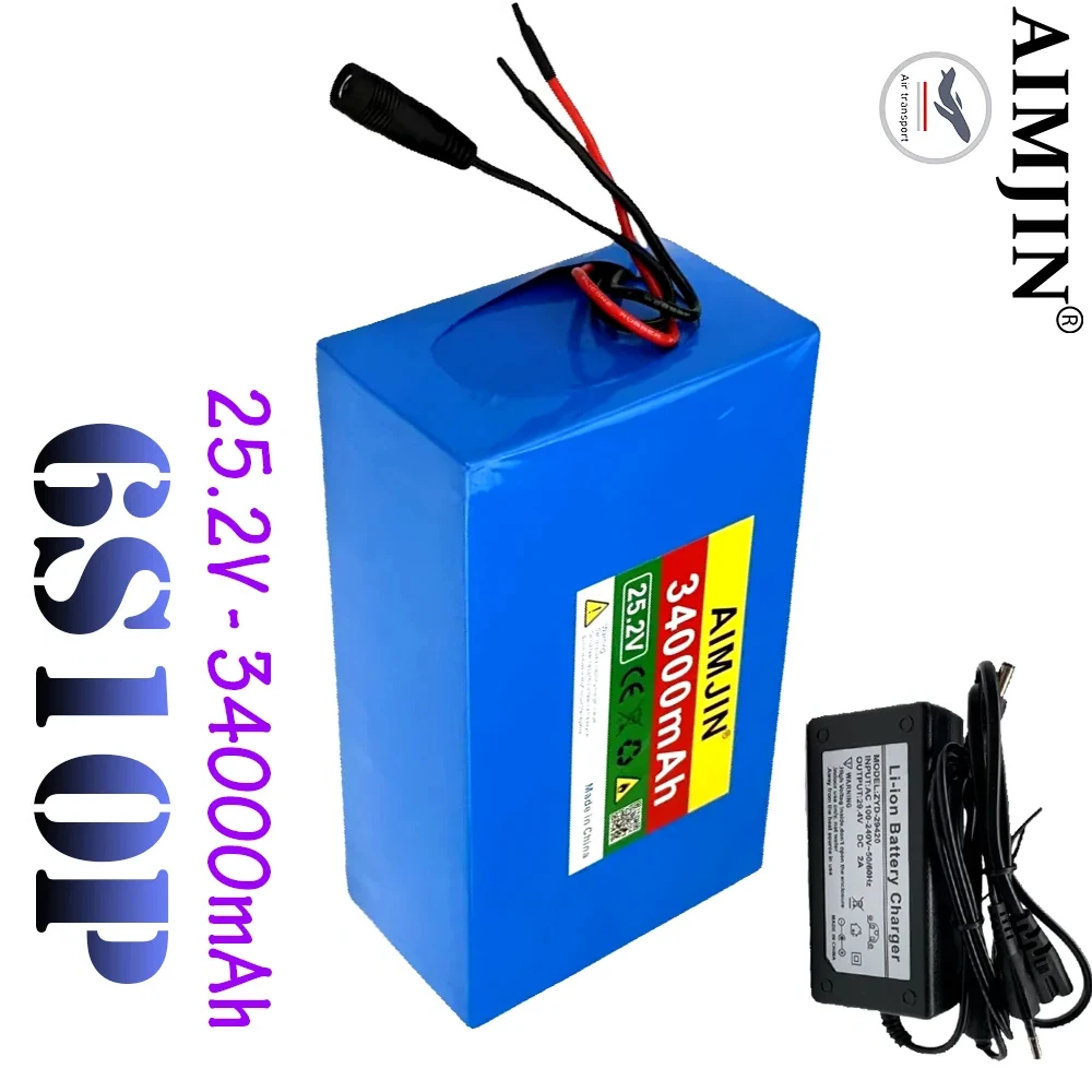 

lithium-ion rechargeable with BMS for scooters 6S10P battery pack 25.2V 34000mAh 18650