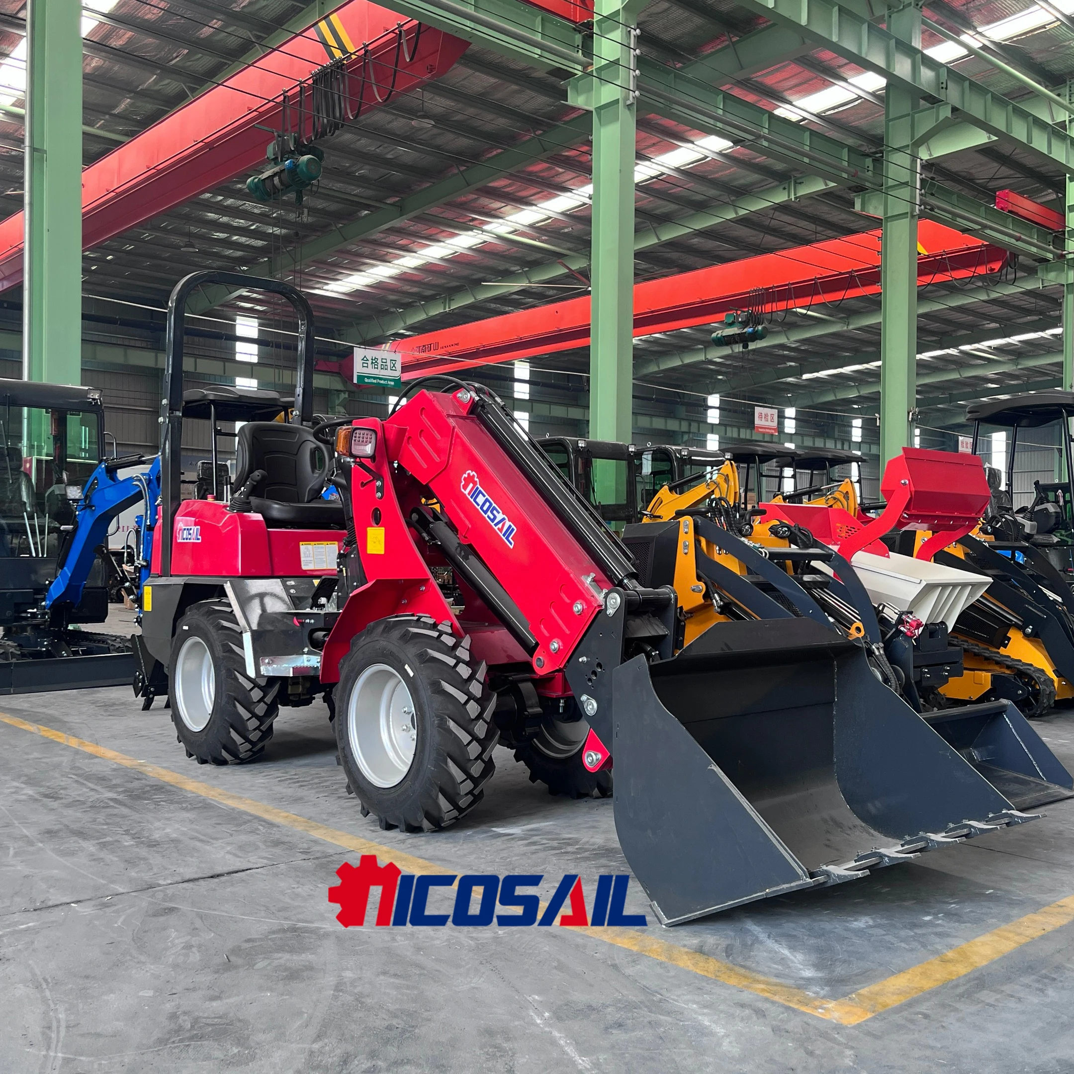 مبيعات المصنع مباشرة لمعدات البناء سلسلة الذراع التلسكوبية الجرافة ذات العجلات الدقيقة الأمامية المفصلية #1