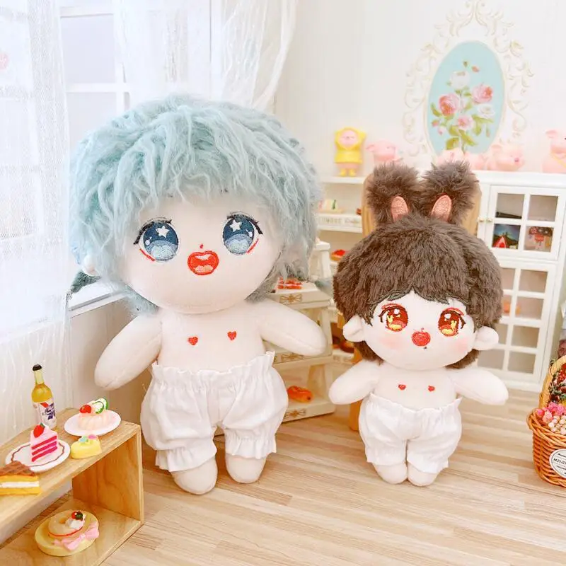 

10/20cm Cute White Bud Pants Idol Doll Clothes Kawaii Stuffed Plush Doll Clothes DIY Doll Dress Up Changing Clothes Games Gifts