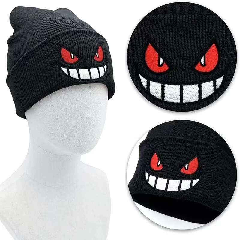 Czapka anime unisex codzienna czapka dla dorosłych dzieci kreskówka haftowana czapka z dzianiny Halloween rekwizyt Cosplay prezent na boże narodzenie