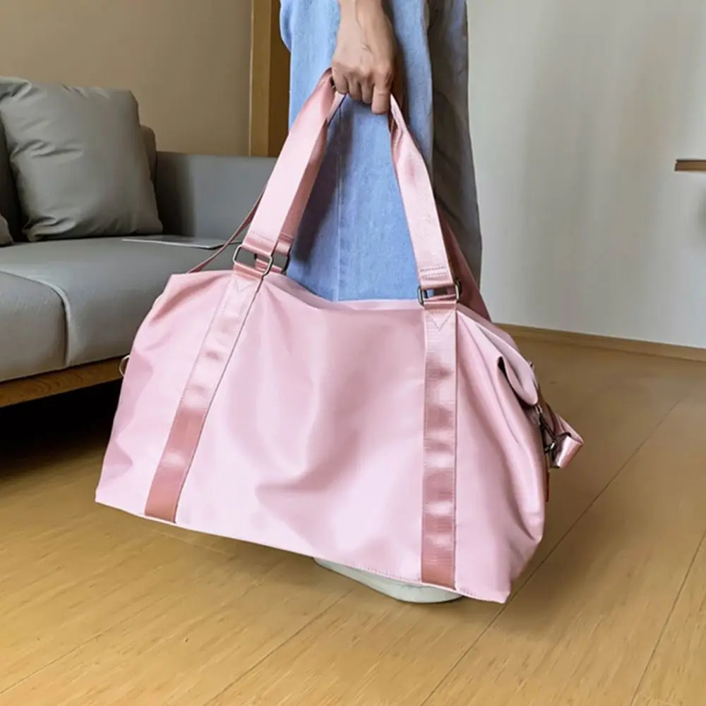 Bolsas deportivas de nailon para gimnasio, bolso de mano informal expandible y reutilizable para Yoga, de gran capacidad, multifuncional, de hombro, para exteriores