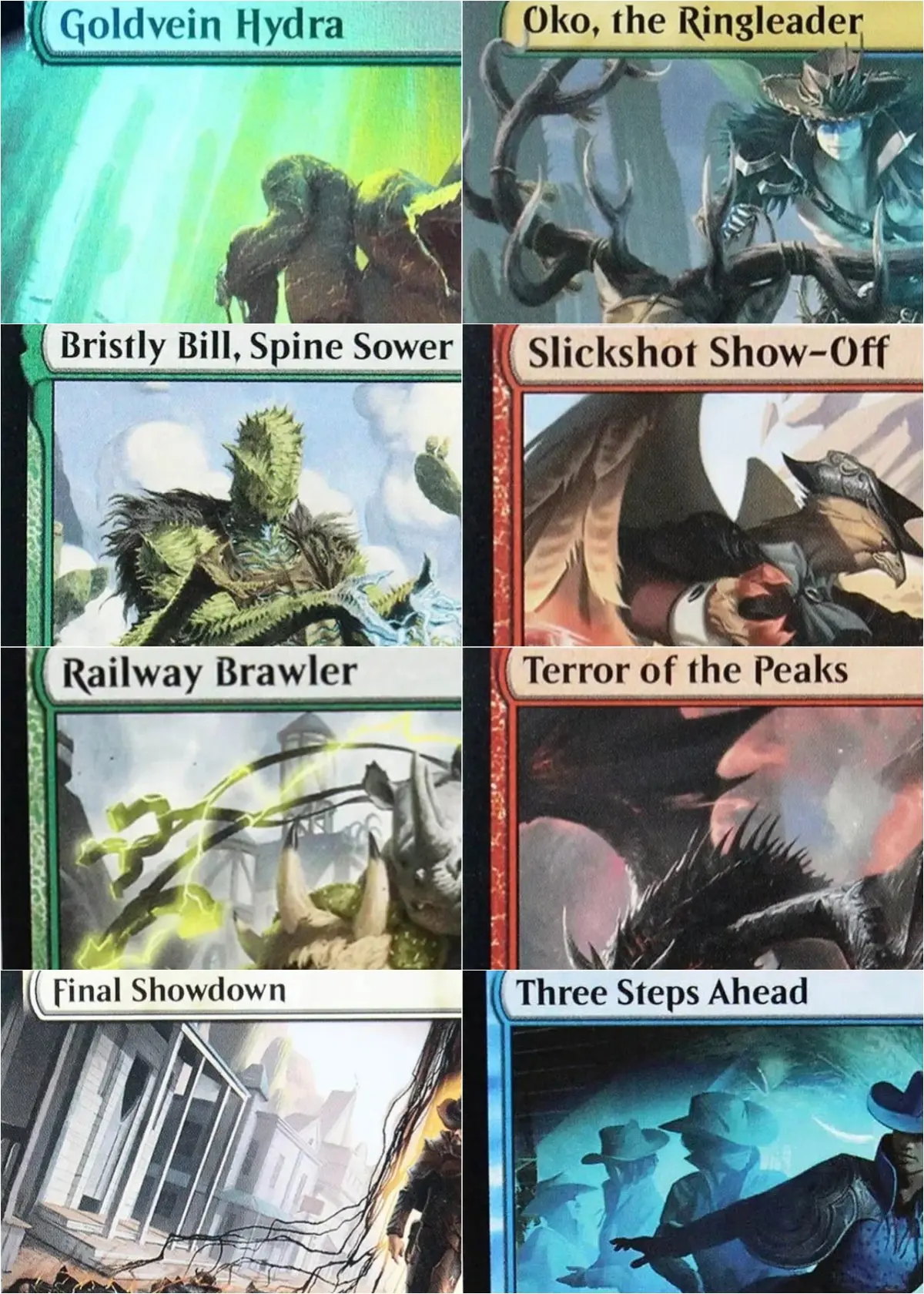 

OTJ Oko,the Ringleader/Final Showdown/Goldvein Hydra Magical Cards Game Top Quality Proxy Playing Cards Board Game Trading Cards