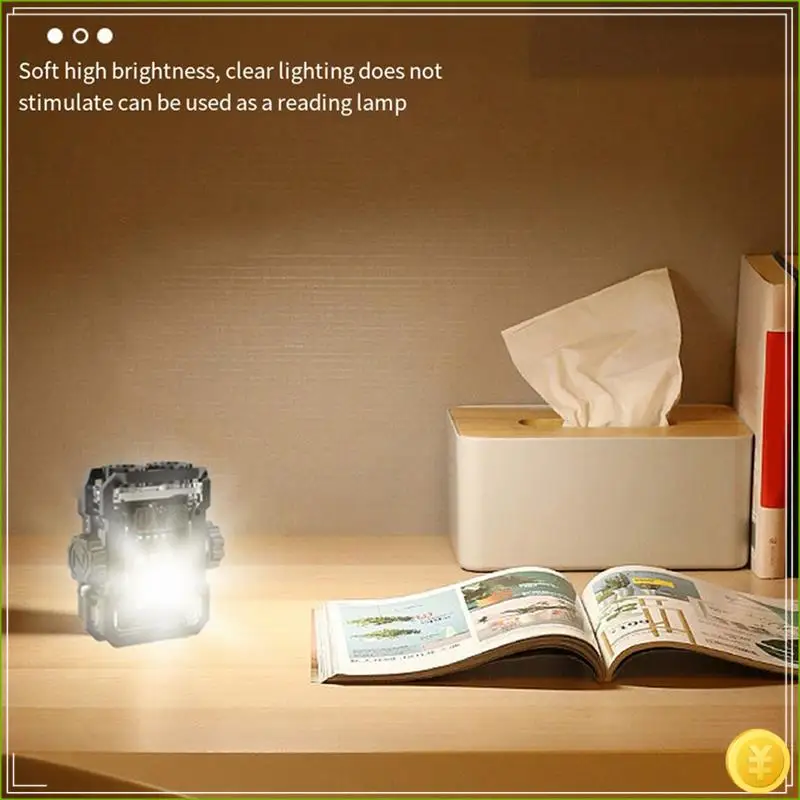 Mini Rechargeable Multifunctional Keychain Lamp Long Battery Life Bright Warning Light Portable Outdoor Flashlight, Durable