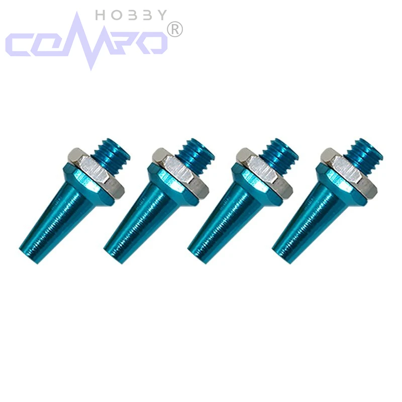 5개 알루미늄 안테나 베이스 세트 전기/메탄올 선박 안테나 고정 베이스 및 RC 모델 보트 자동차 부품용 알루미늄 안테나 헤드