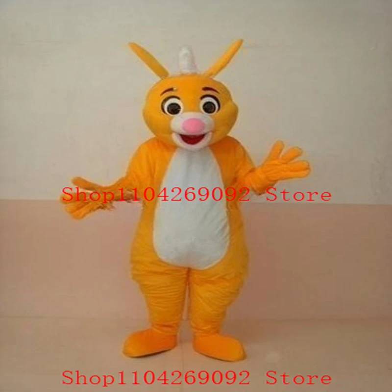 

Yellow Bunny Mascot Costume Cartoon Rabbit Mascotter Birthday Anime Cosplay Costumes Character Party Maskote Carnival Suit
