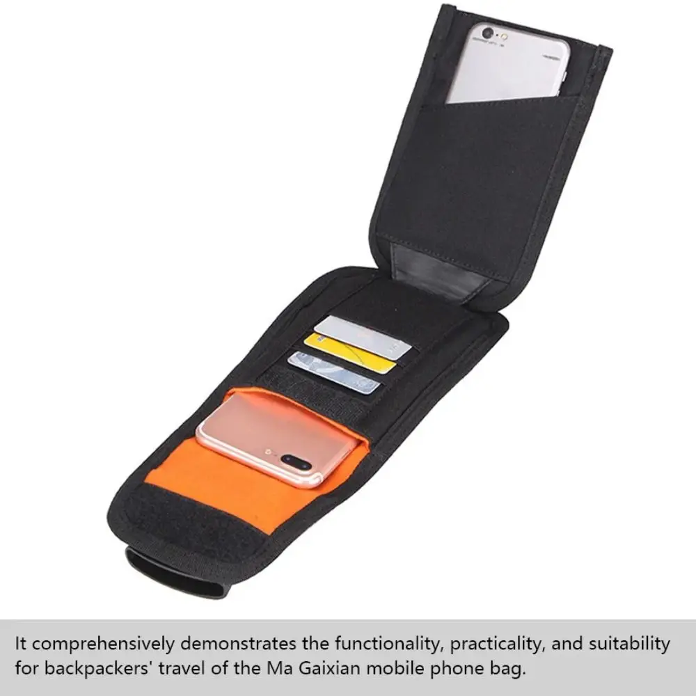 

Large Capacity Mobile Phone Waist Bag Waterproof Big Buckle Multifunction Belt Pouch Portable Clip-On Case Bag Sport Fitness