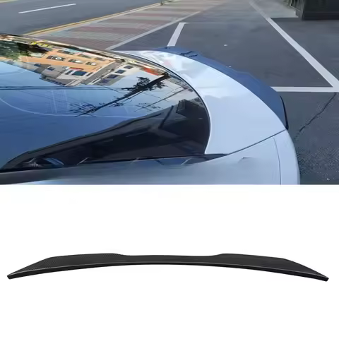 For KIA Stinger 2017-2020 Auto Tuning Single Deck Decorative Wing Carbon Fiber Rear Lip Trunk Wing CS Type Ducktail Spoiler