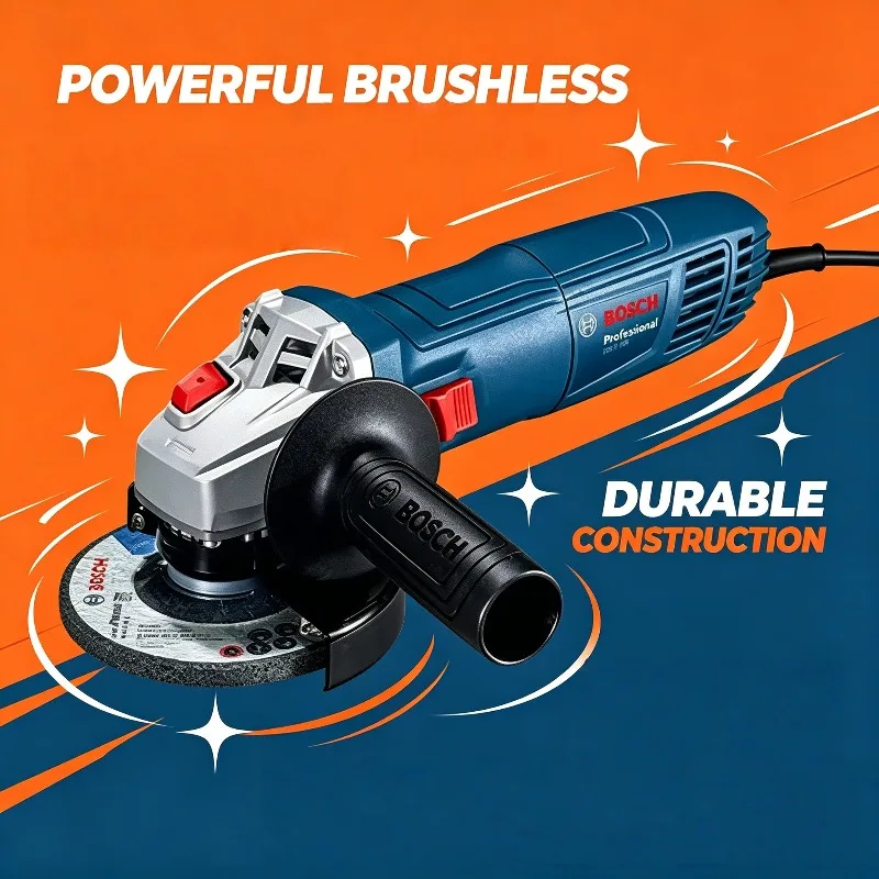 GWS800 Bosch Professional Angle Grinder, Compact & Lightweight, for Metal Cutting, Stone Polishing & Rust Removal