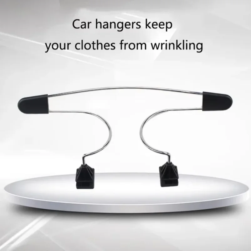 1pc Metal Universal Car Headrest Clothes Hanger | For Jackets, Suits & Shirts | Vehicle Coat Holder view 5