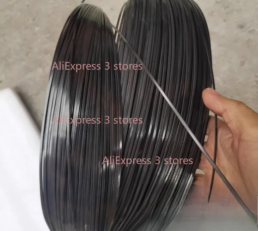 3 Meters 0.68mm-2.2mm Width Memory Nickel-titanium Flat Wire Nitinol Flat Bar NiTi Strip Chromel Alloy Wire Flattening