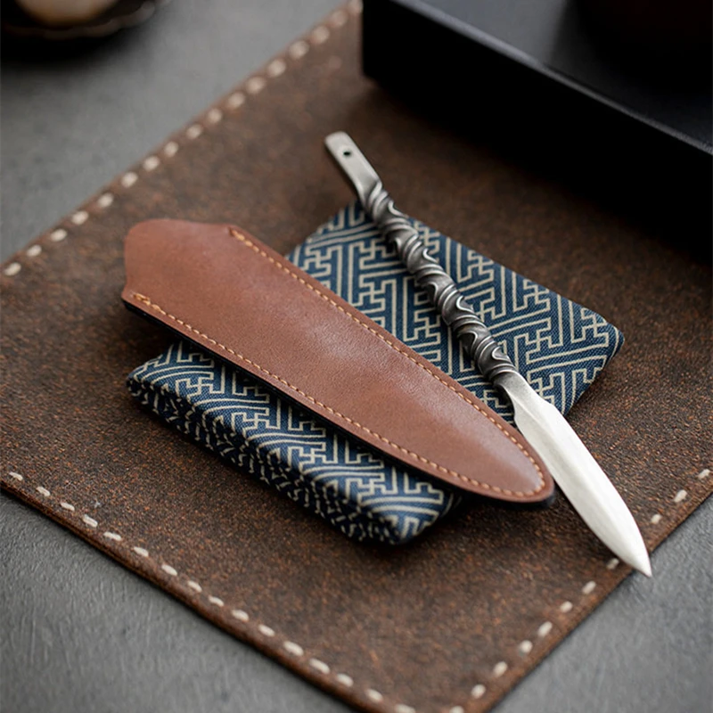 Stainless Steel Tea Knife with - đánh giá và giá Leatherwork Knives