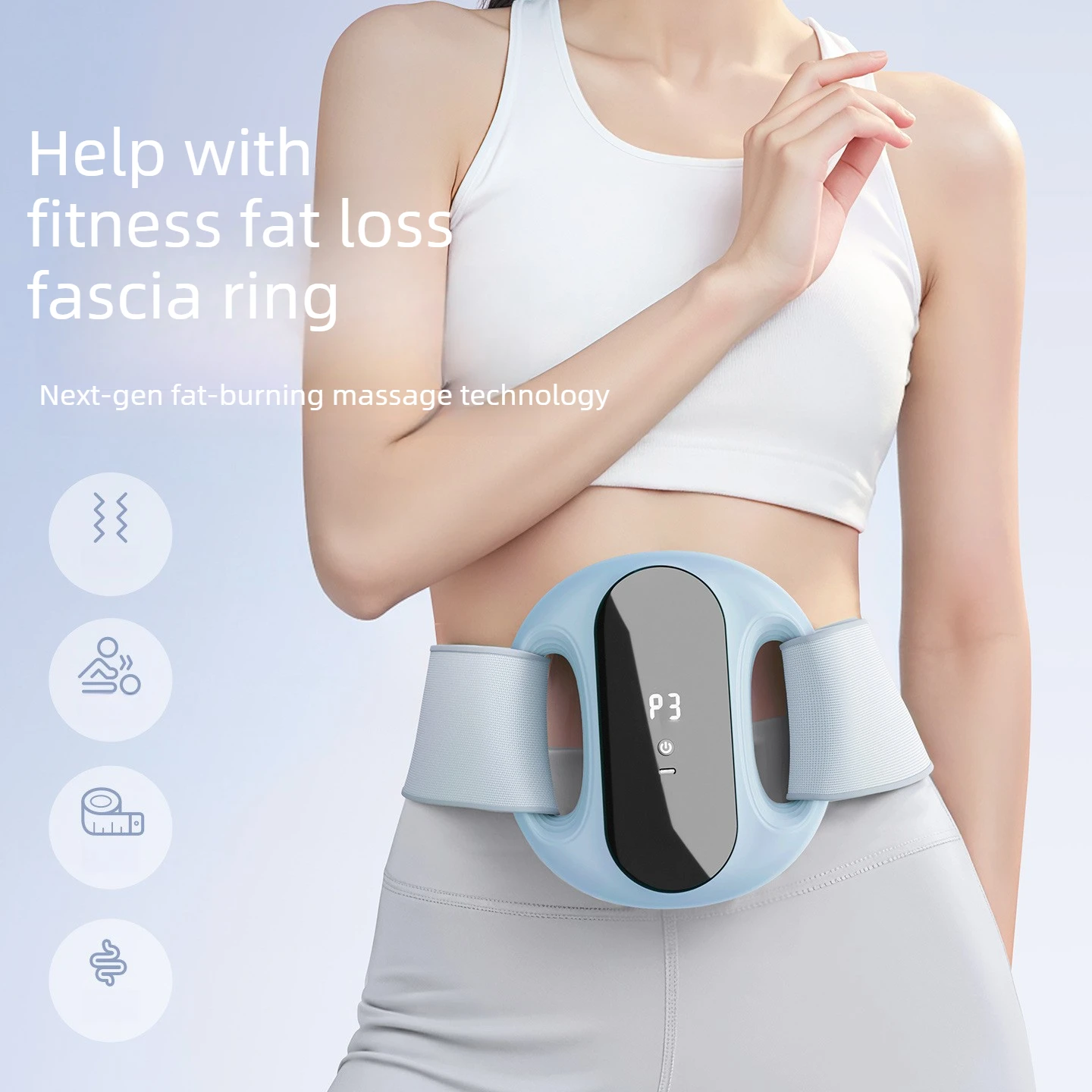 Multifunctional Vibration Massage Belt – Lazy Weight Loss Tool Waist Shaper Fascia Relaxation Full Body Soothe
