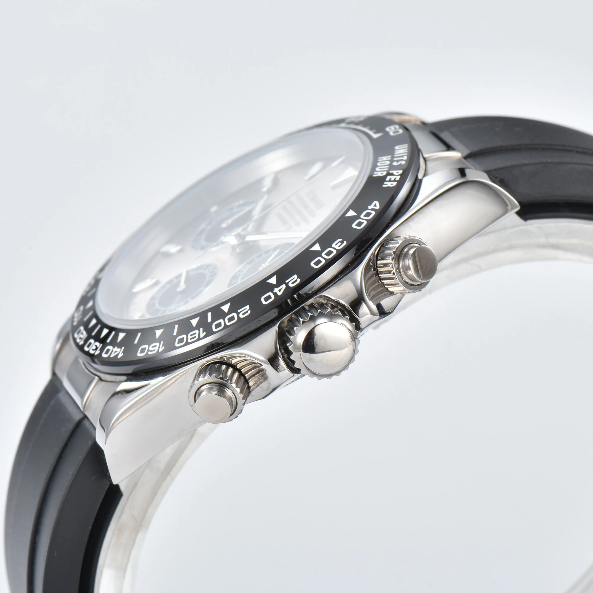 VK63 Waterproof Sapphire Rubber Strap Men's Watch
