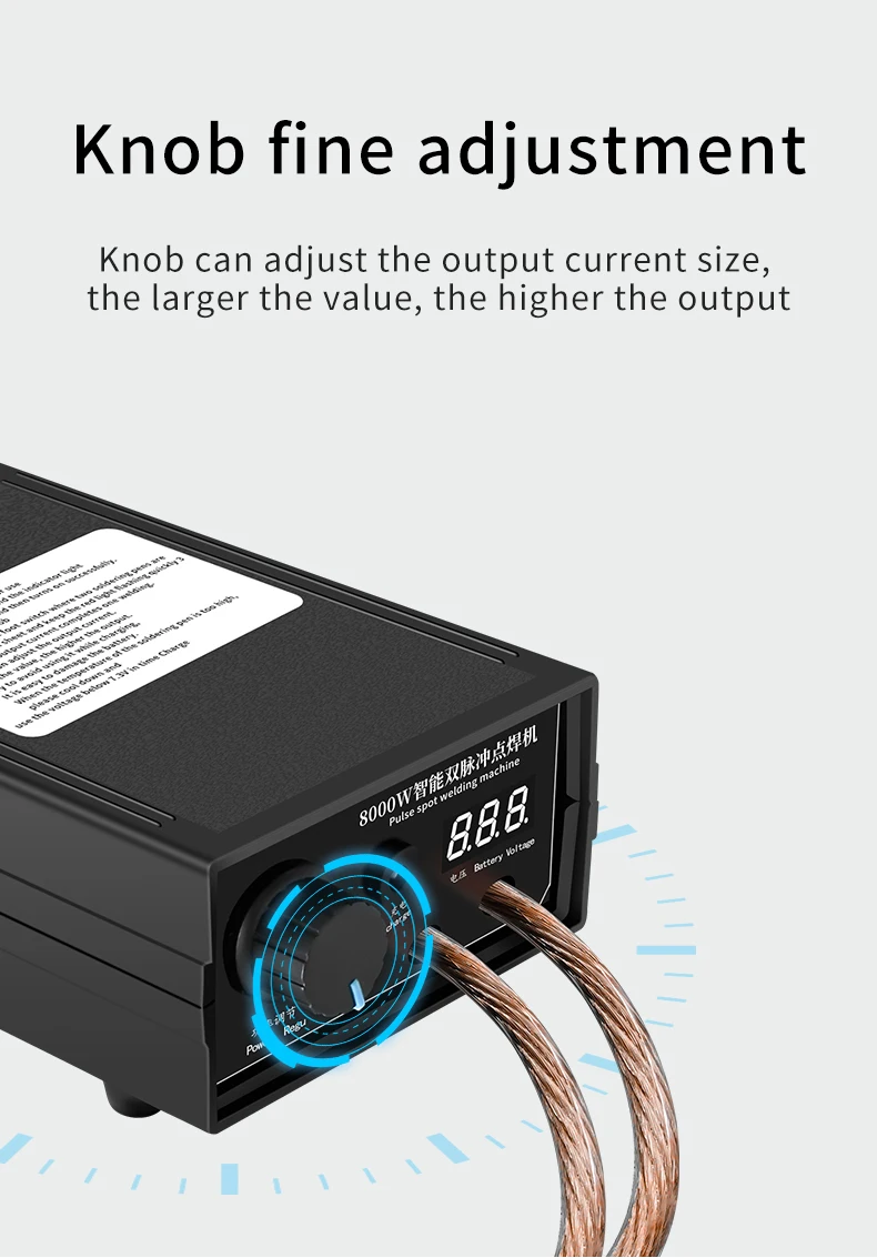 Docreate 8000W Hight Power Spot Welder Machine Kit 18650 Battery Pack Welding Tools Portable Welder Machine 0.15MM Nickel Strip