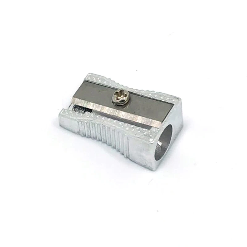 Aluminum Pencil Sharpener Stationery Single Hole Mini Metal Pencil Sharpener