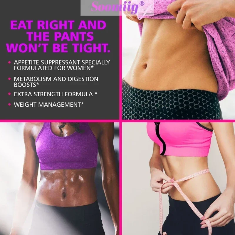 Premium Fat Burner for Women - Weight Loss, Appetite Suppressant, Cleansing and Detoxification, Metabolism Boost, Energy view 4
