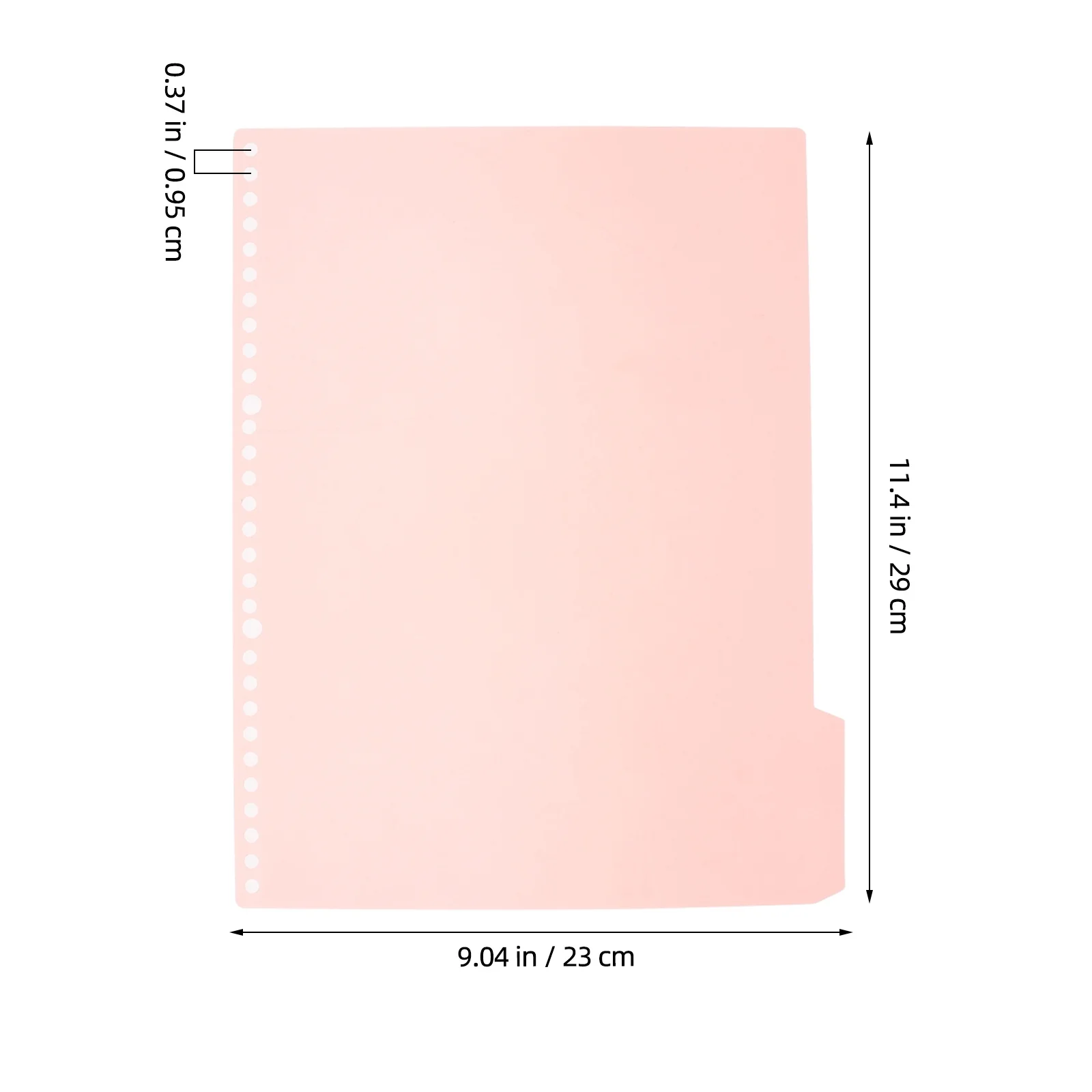 5Sets Page Dividers Insertable for Binders Folder Organizers Reusable PP Divider Inserts for School Office Notebook