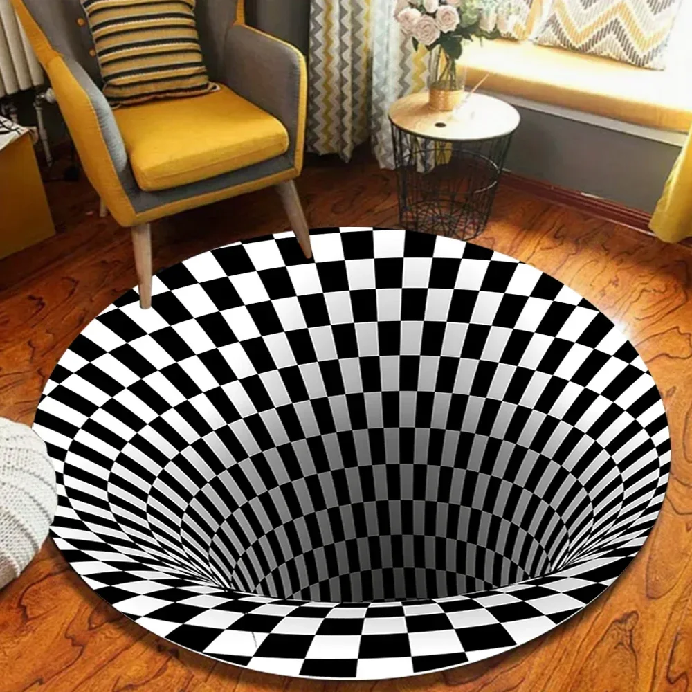 Modern Geometric Area Rugs,Soft Non Slip Washable Carpet,Non Shedding Polyester Rugs,for Yoga Living Room Bedroom