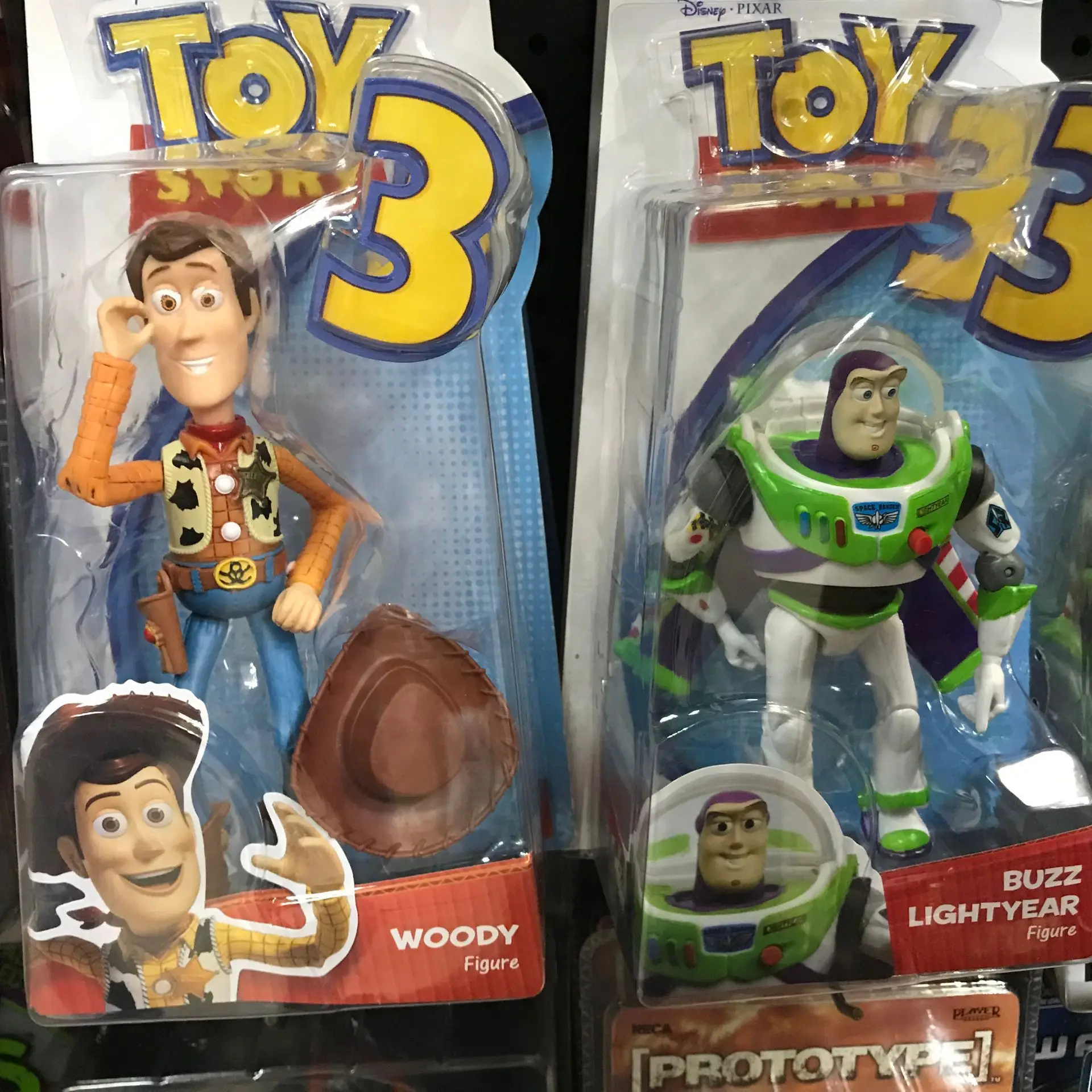 

Toy Story 3 Buzz Lightyear with Ejectable Wings & Sheriff Woody Action Figures - Poseable Kids Toys Collectible Dolls