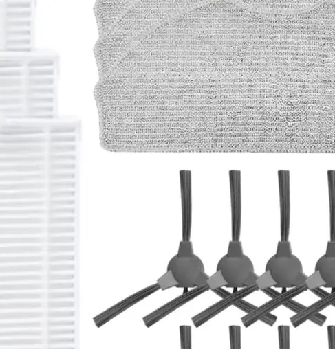 

For ROPVACNIC S1 For Tipdiy G90 For Betboyles V75S, VIPSUN Z1, For PrettyCare C2 Robot Vacuum Cleaner Side Brush Mop Set