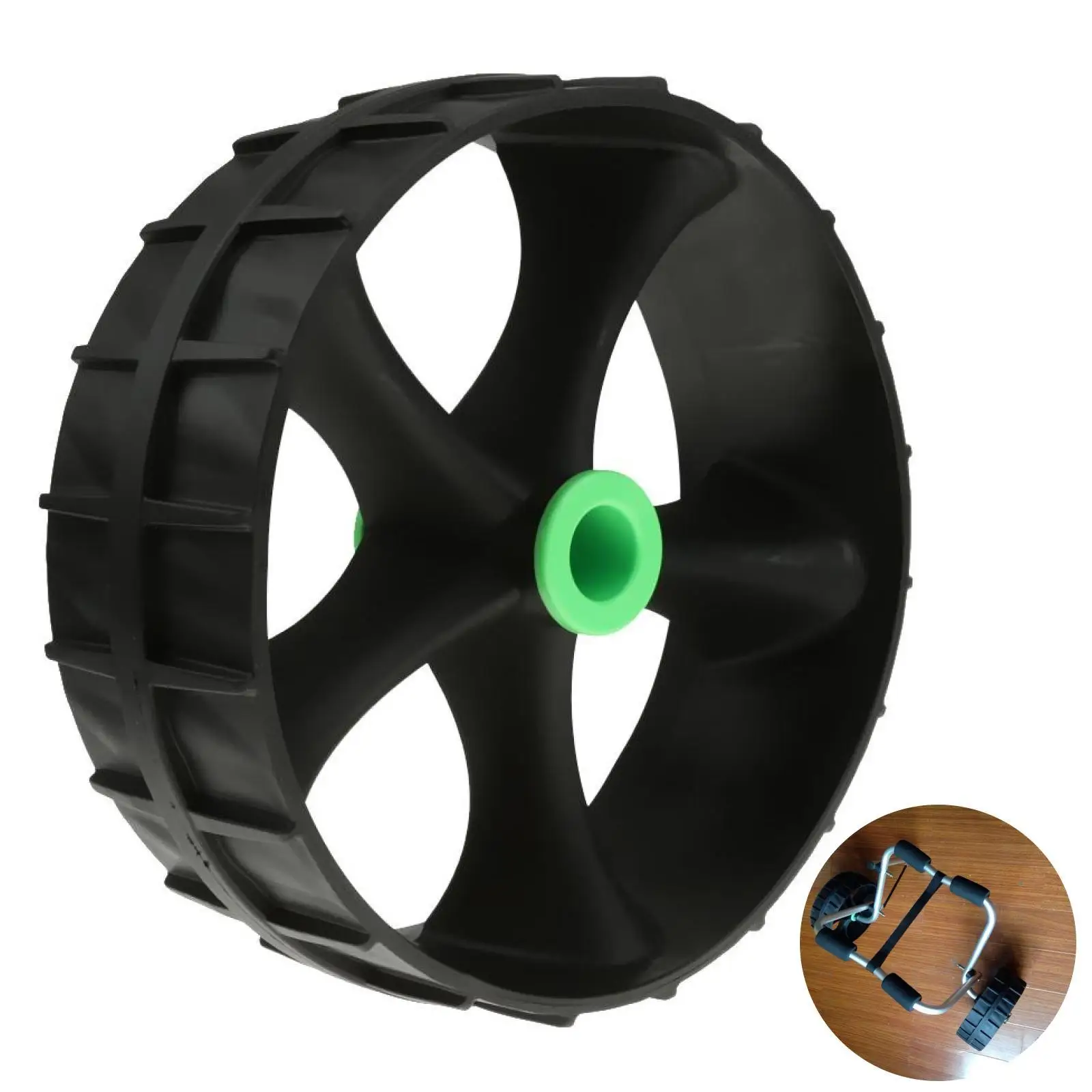 

Прочное колесо тележки для лодки PA, черное колесо для переноски каяка, сменное колесо для весла, каноэ, аксессуары