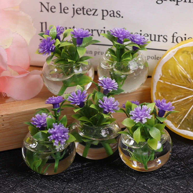 نباتات بوعاء مصغرة لديكور المنزل ، والمحاكاة ، والأخضر ، ومنزل الدمية ، من من #3