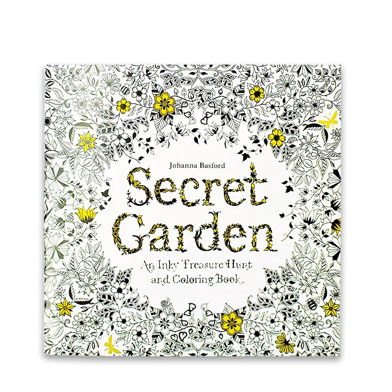 3PCS English Edition Secret Garden+Enchanted Forest+Animal Kingdom Coloring Book Each Book 24 Pages