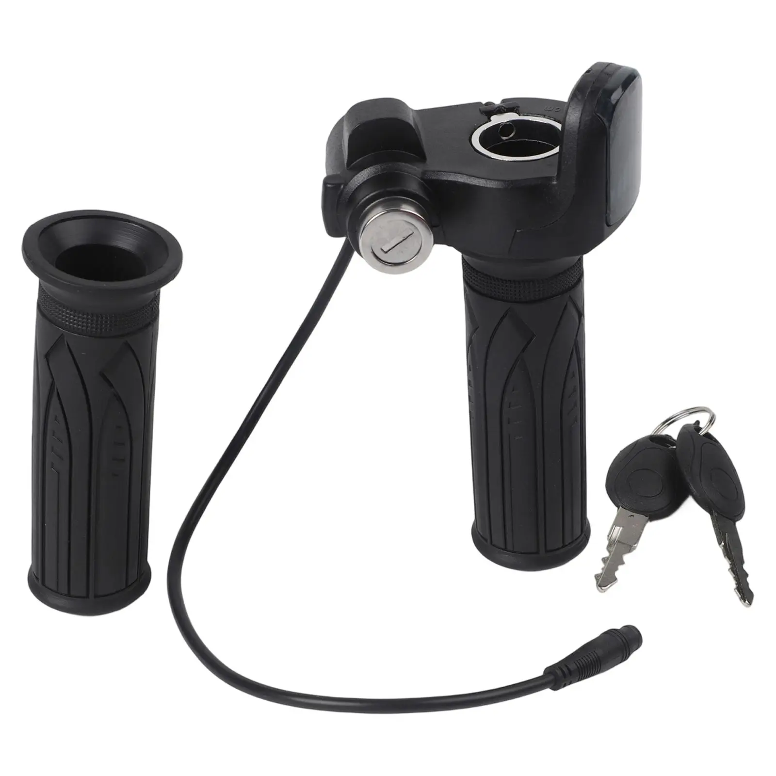 

Ручка управления дросселем 48В для электровелосипеда с 6-контактным кабелем, совместимая с системами скутеров и мотоциклов