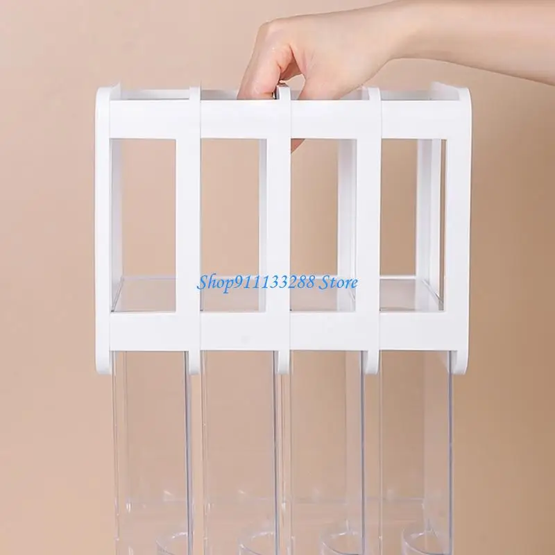 G88D Small Desk Stackable Desktop Storage Clear Desktop Storage Drawers Makeup Organizers Plastic Storage Box