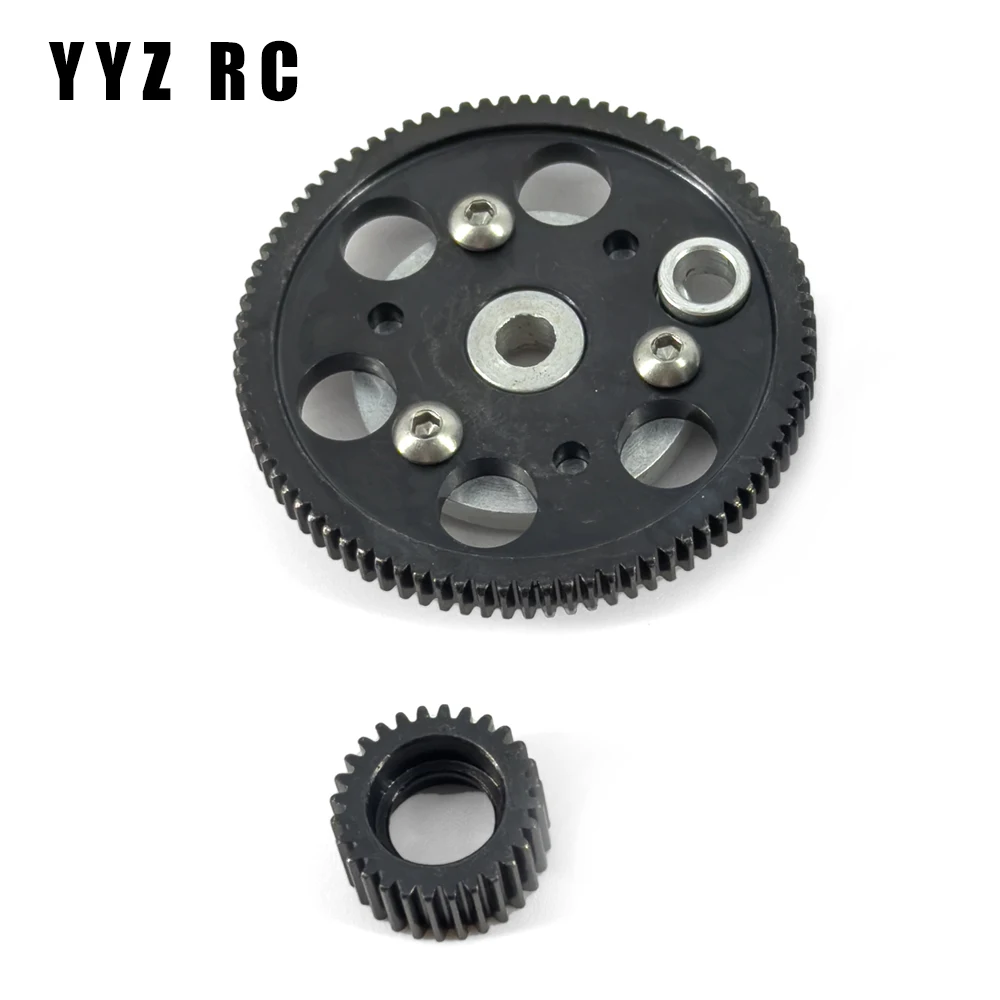 Engrenagens de transmissão Set for Axial Scx10, Metal Peças Upgrade, Controle Remoto, RC Crawler Acessórios, Escala 1:10