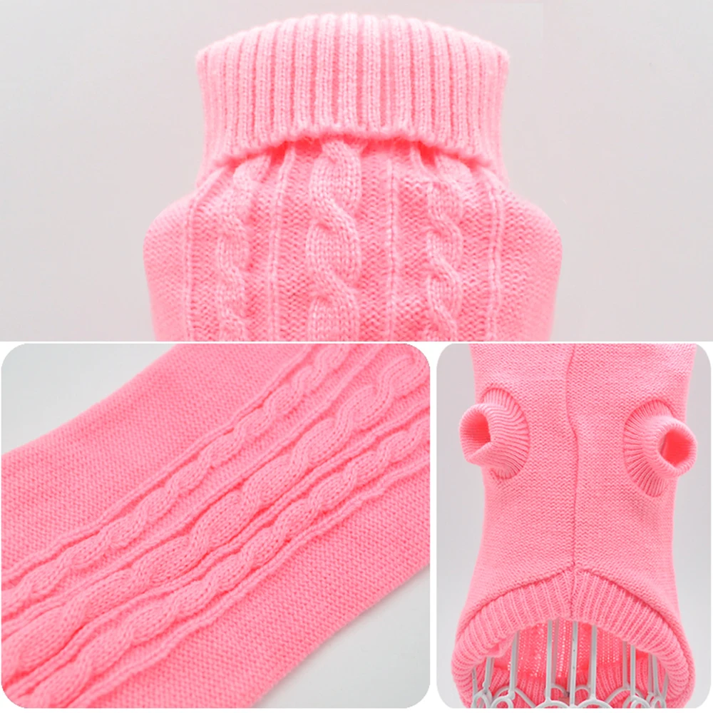 Pet Cat Sweater Winter Warm Cotton Cat Clothes Knitted Puppy Sweater Kitten Cloth Cat Vest For Small Medium Cats Dogs Chihuahua - Image 5