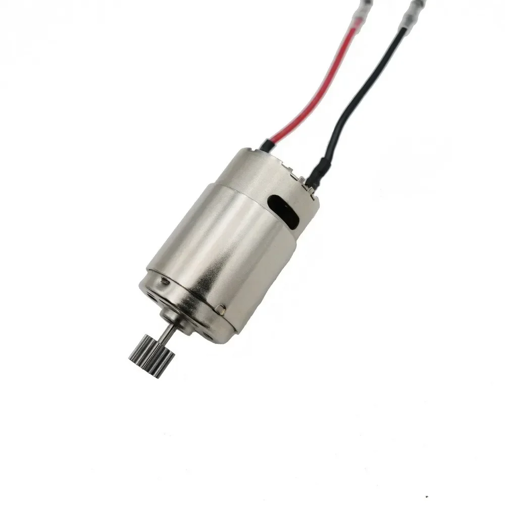 Motor de cepillo 390, Motor de coche RC, bajo ruido, imán fuerte, engranaje de metal de cobre 14T para coche de Control remoto