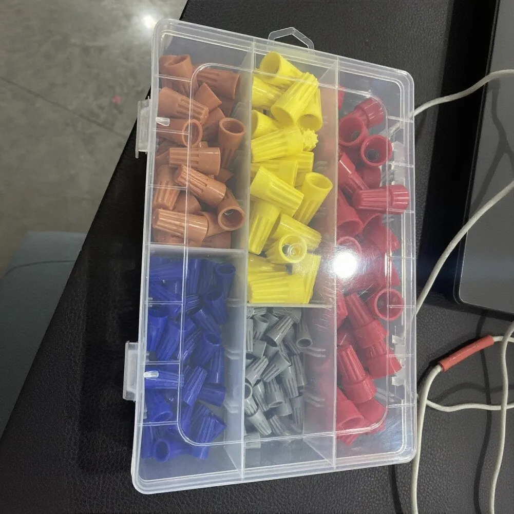 150pcs Spiral Wire Connectors Kit 5 Size Variants for 10 to 22 AWG Wires Suitable for Stereos Radios Lamps Fans