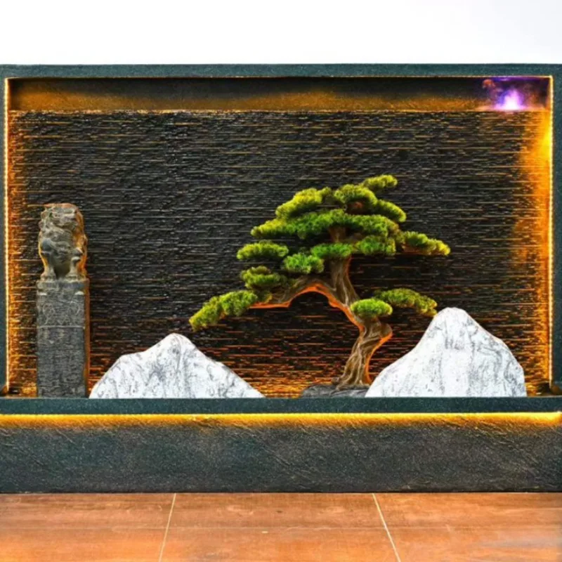 Decorative Rockery Water Wall Fountain Indoor Outdoor Landscape Decoration Suitable For Courtyard Balcony Entrance Living Room