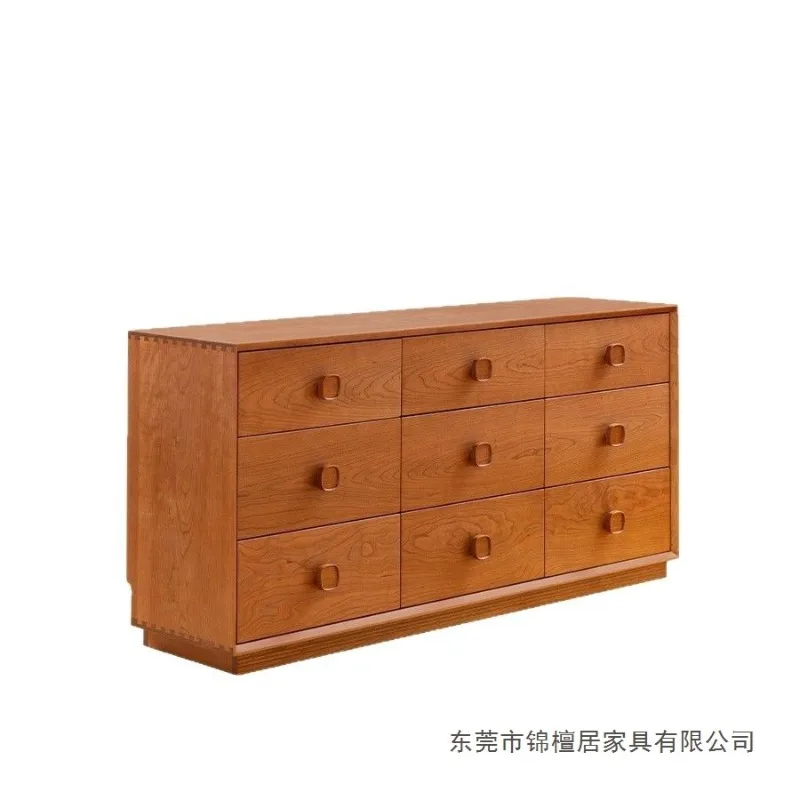 Retro bedroom bedside cabinet, living room wall medieval cabinet