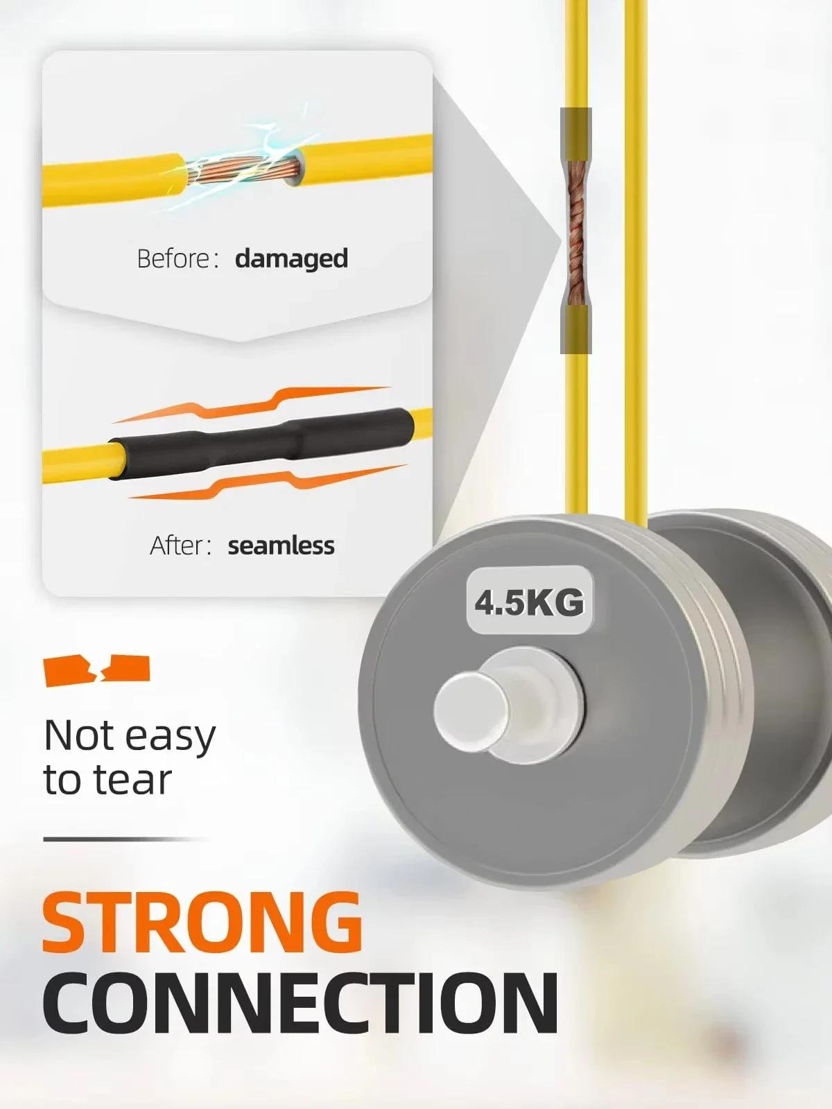 Heat Shrink Tube Kit with Optional Heat Gun Electrical Wire Cable Waterproof Insulation Dual Wall Shrink Tubing for Cable Repair