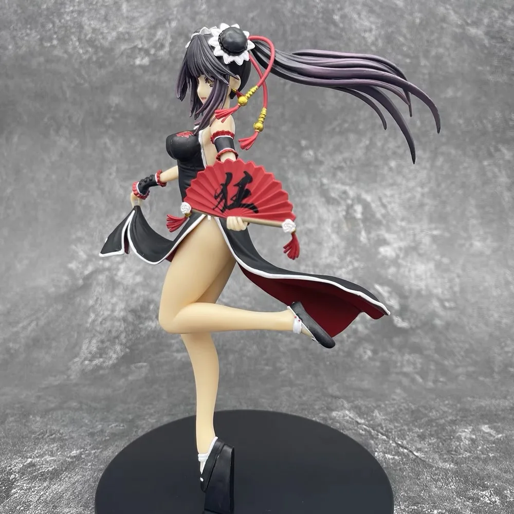 21cm Date A Live Tokisaki Kurumi In Cheongsam Anime Girls Figure Model Statue Boys Collection Desktop Decoration Ornament Toys