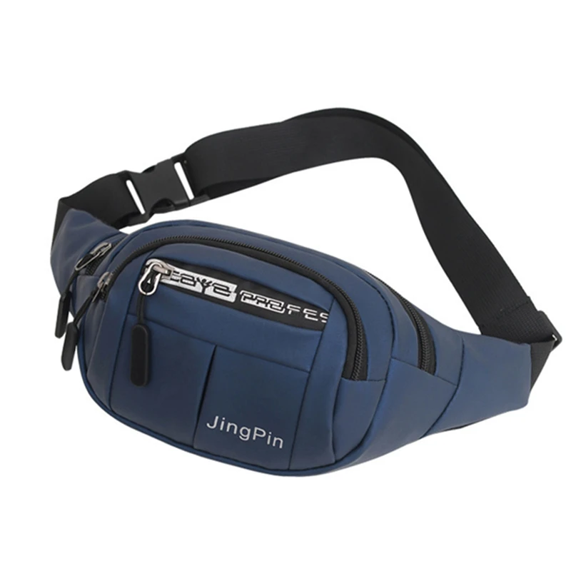 Waist Bag Outdoor Waterproof Waist Bum Bag Running Jogging Hip Belt Pouch Zip Chest Bag Mobile Phone Bag Oxford Cloth Fanny Pack