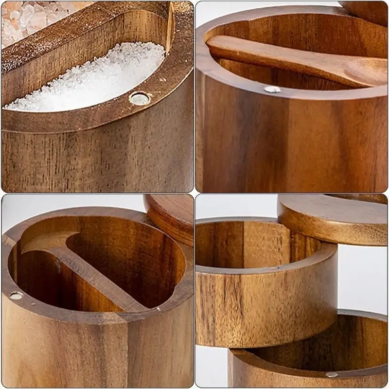 Seasoning Box with Tight Closures Spices Container for Home Cooks Q5WC