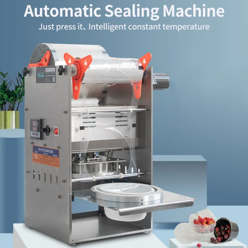 

Automatic Sealer for Seafood Cookie Noodle Tofu Sandwich Snack Tray Sealer Machine For Home and Commercial