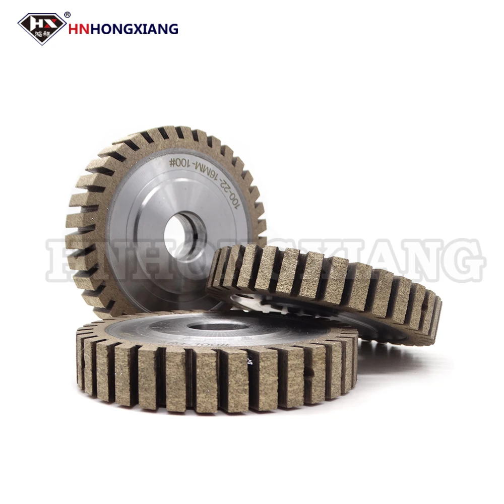 CNC Full Segmented Flat Profile Peripheral Glass Diamond Wheel Peripheral Segmented Diamond Wheel For Glass Edging