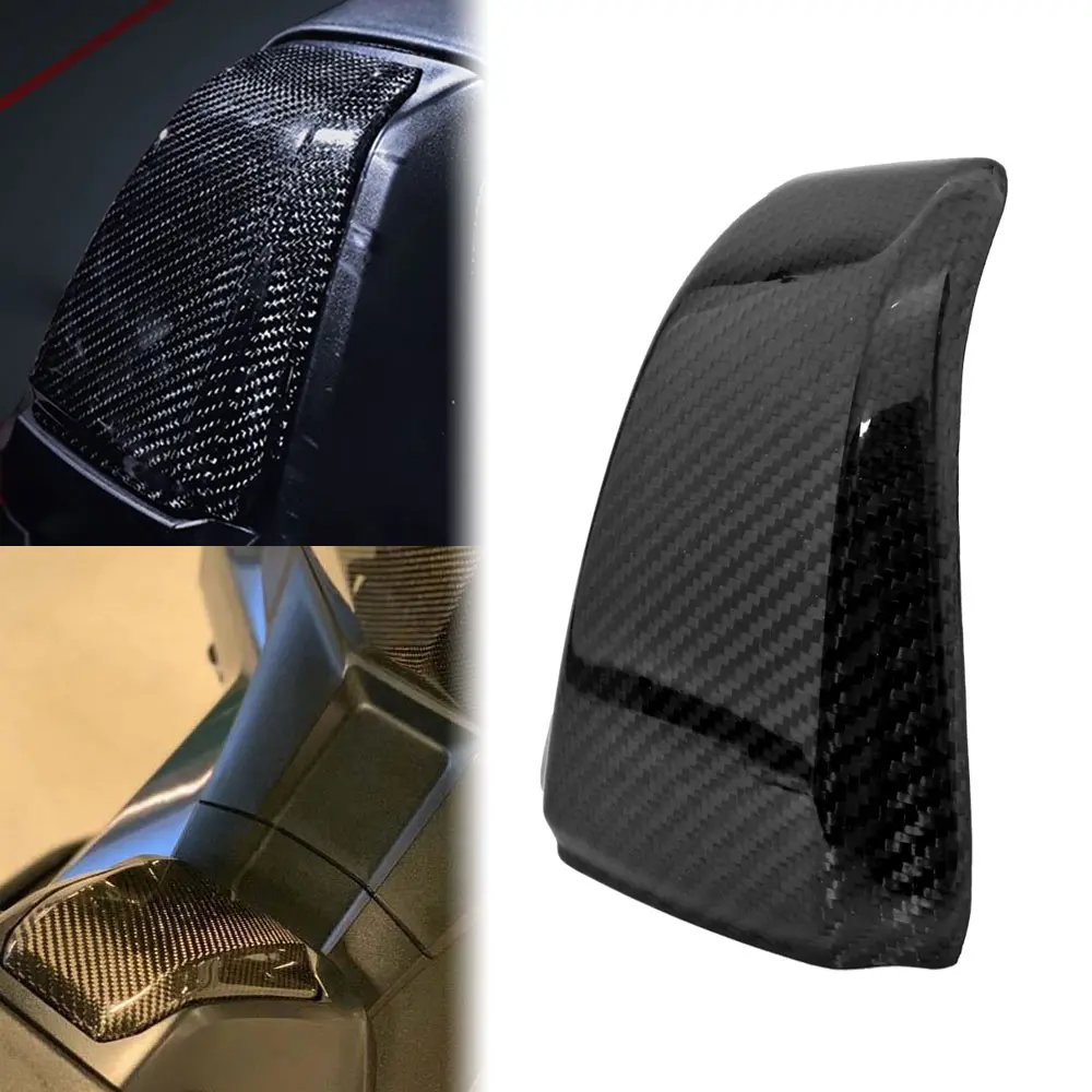 For HONDA X-ADV 750 2017-2020 Motorcycle Accessory Front Fuel Tank Lid Cover Carbon Fiber Black
