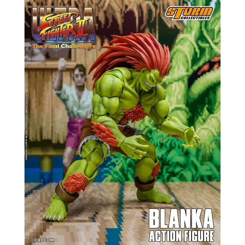 ألعاب العاصفة الأصلية 1/12 Ultra Street Fighter II The Final Challengers Blanka ألعاب شخصيات الحركة ألعاب مجسمة قابلة للجمع