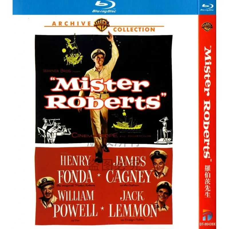

Blu-ray American Comedy War Movie Mr Roberts High Definition 1080P Single BD Disc Not DVD