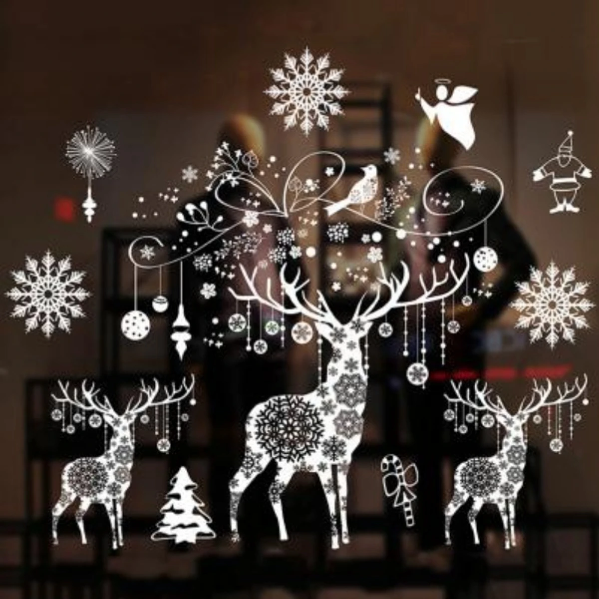 1 Adesivo de Natal para Janela - Snowflake Window Decal avaliação e preço